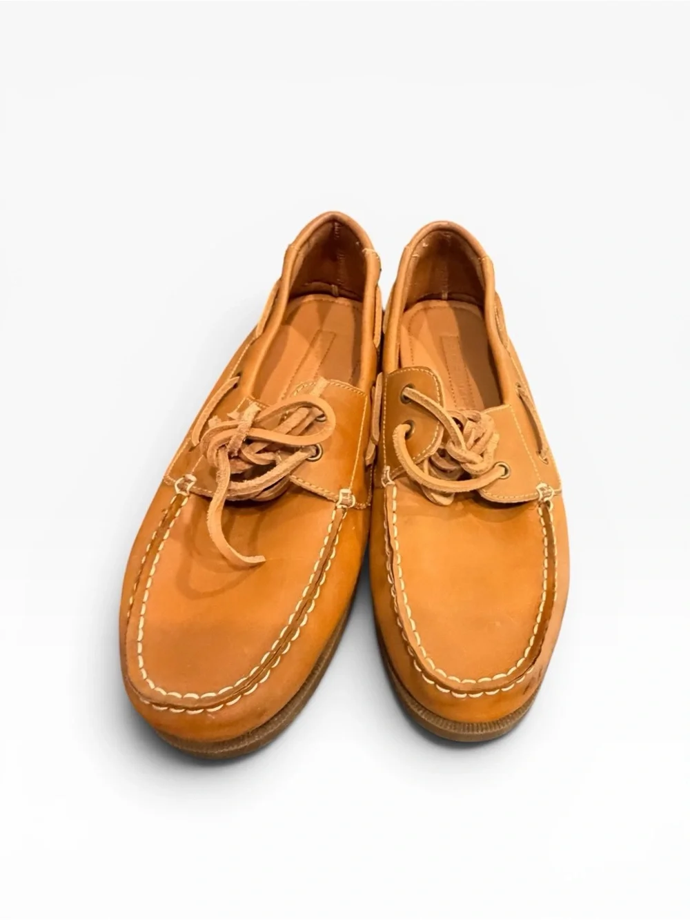 Tommy Hilfiger Bowman Tan Leather Boat Shoes Moccasins‎ Men’s Size 10.5